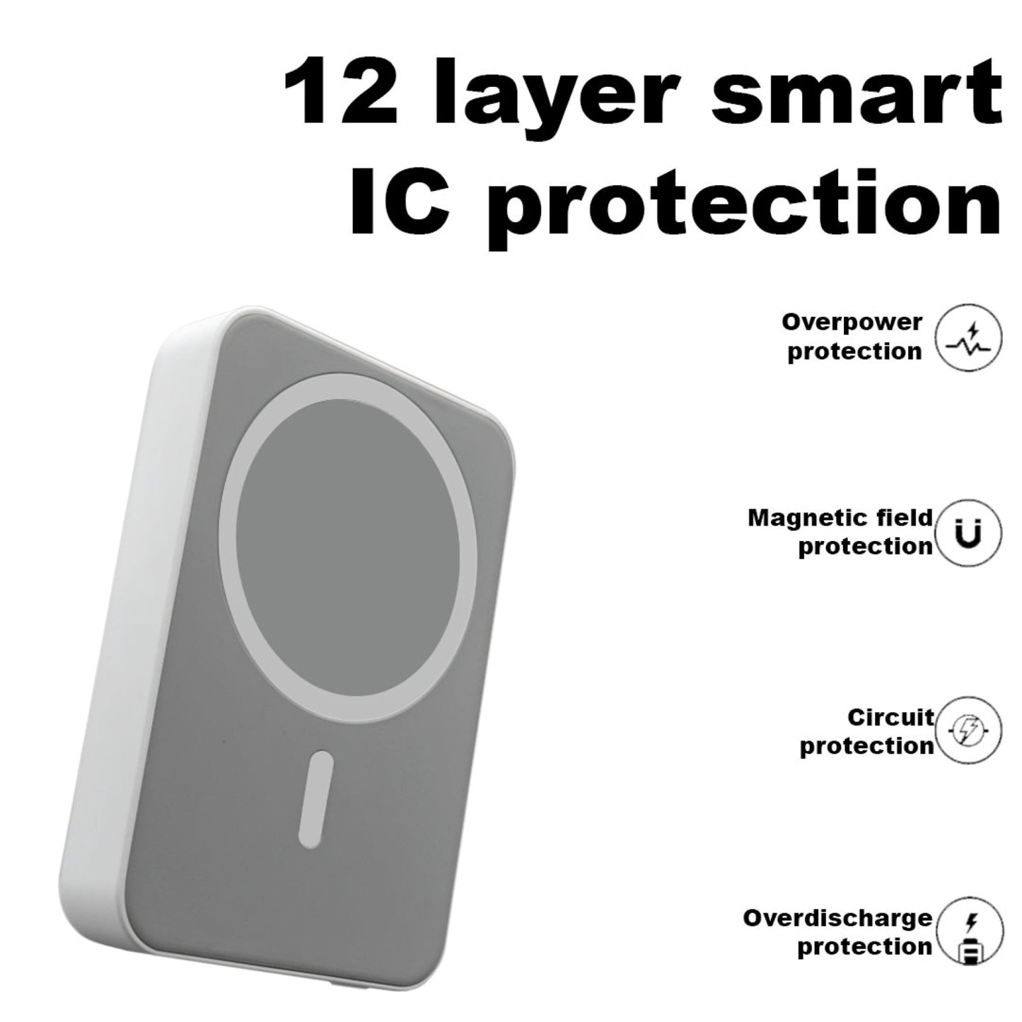 Amytel Magsafe Compatible wireless Power bank 10,000 mah ( 6 month Warranty)