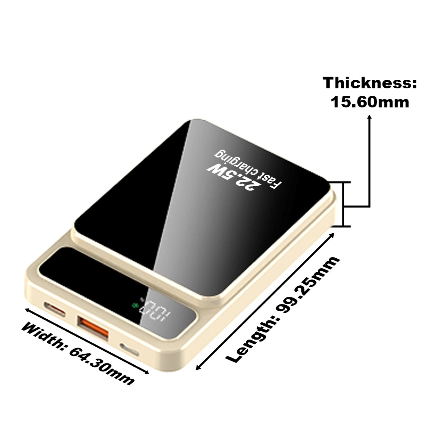 Amytel Mag safe Fast charging 22.5 watt Power bank with Glossy texture ( 6 Month warranty)