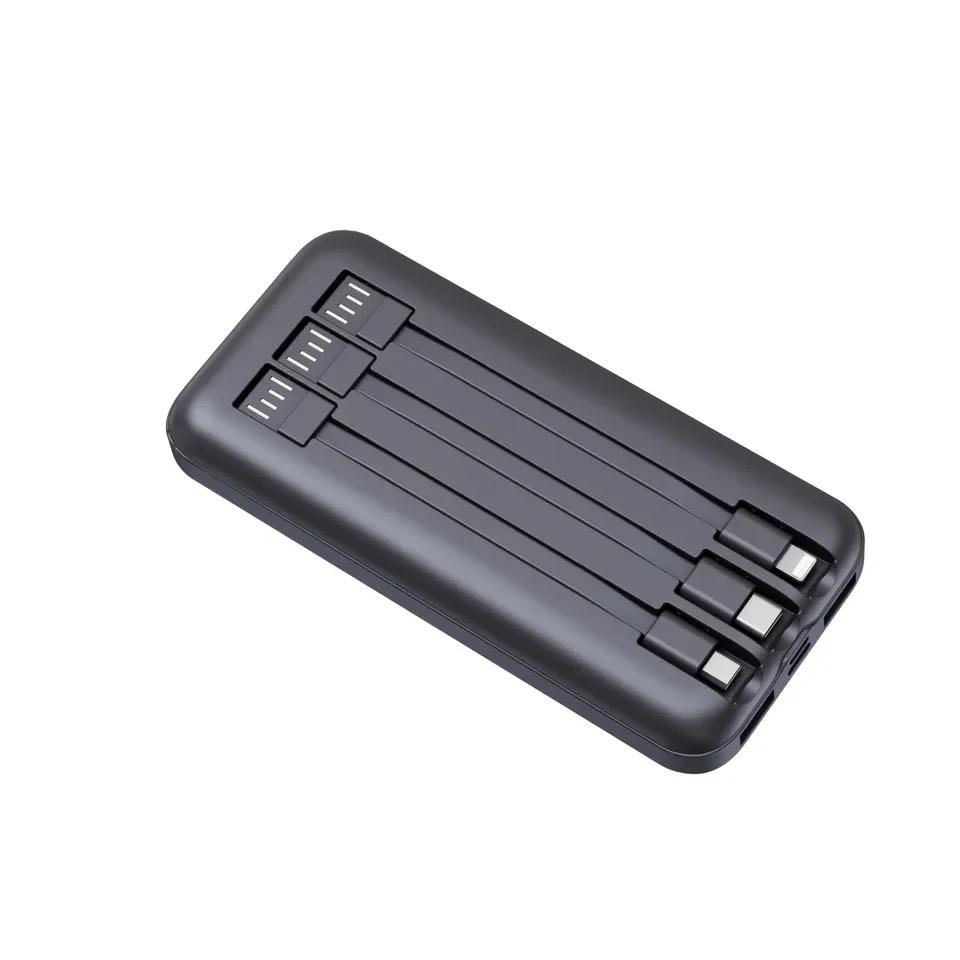 Amytel 15 watt Fast Charging Power bank with 3 Detachable cable 13,000 Mah ( 6 month warranty )
