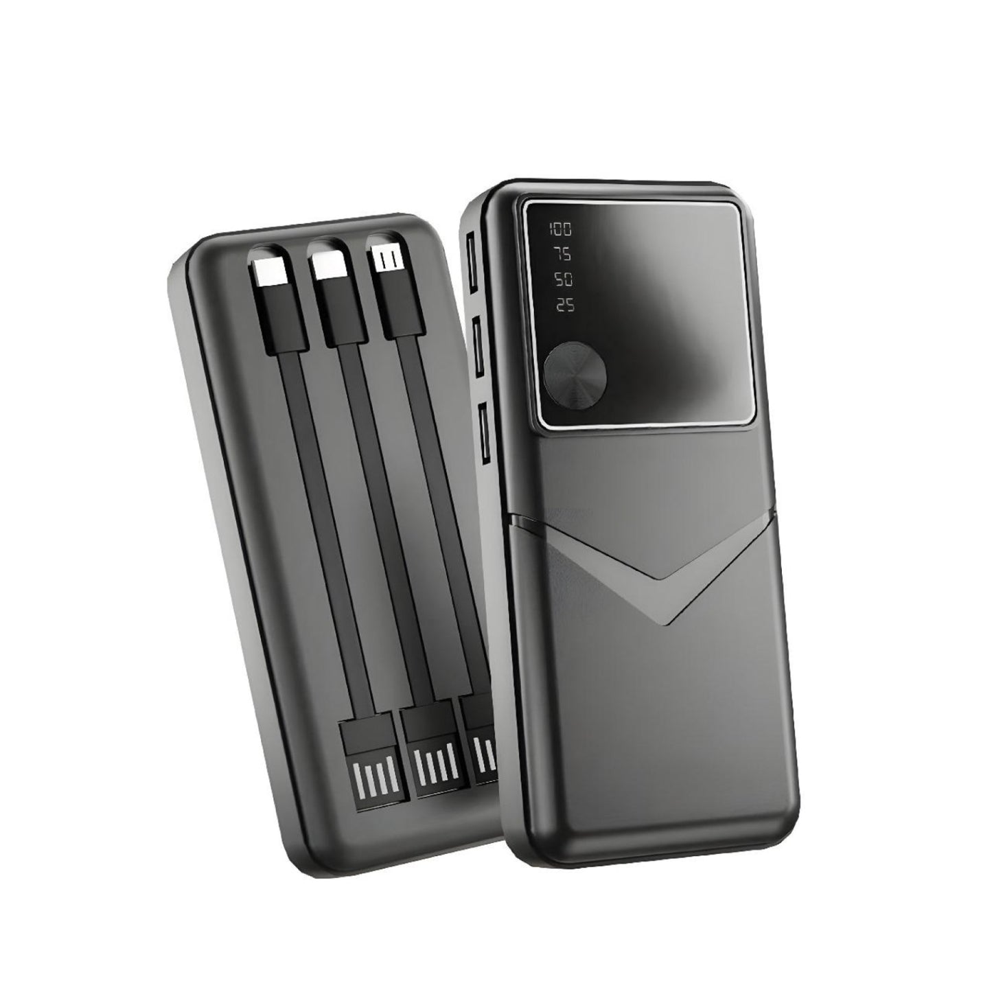Amytel 15 watt Fast Charging Power bank with 3 Detachable cable 13,000 Mah ( 6 month warranty )