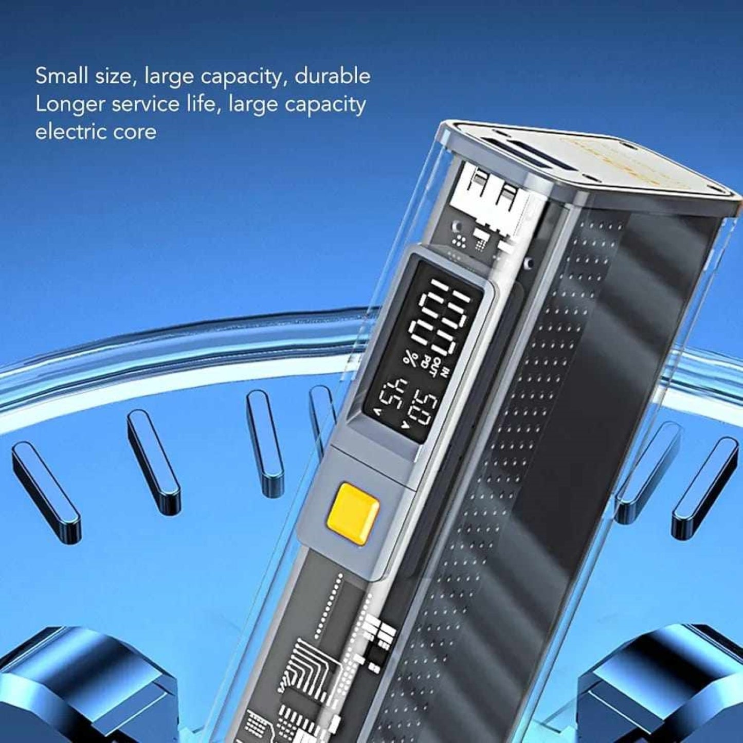 Amytel Fast Charging 22.5 watt Power Bank with 20,000 Mah Capacity with Transparent Finish(6 month Warranty)