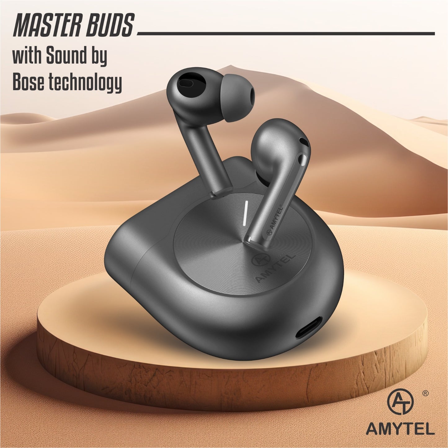 Amytel TWS Earbuds Wireless Bluetooth with Bass and Touch Sensor