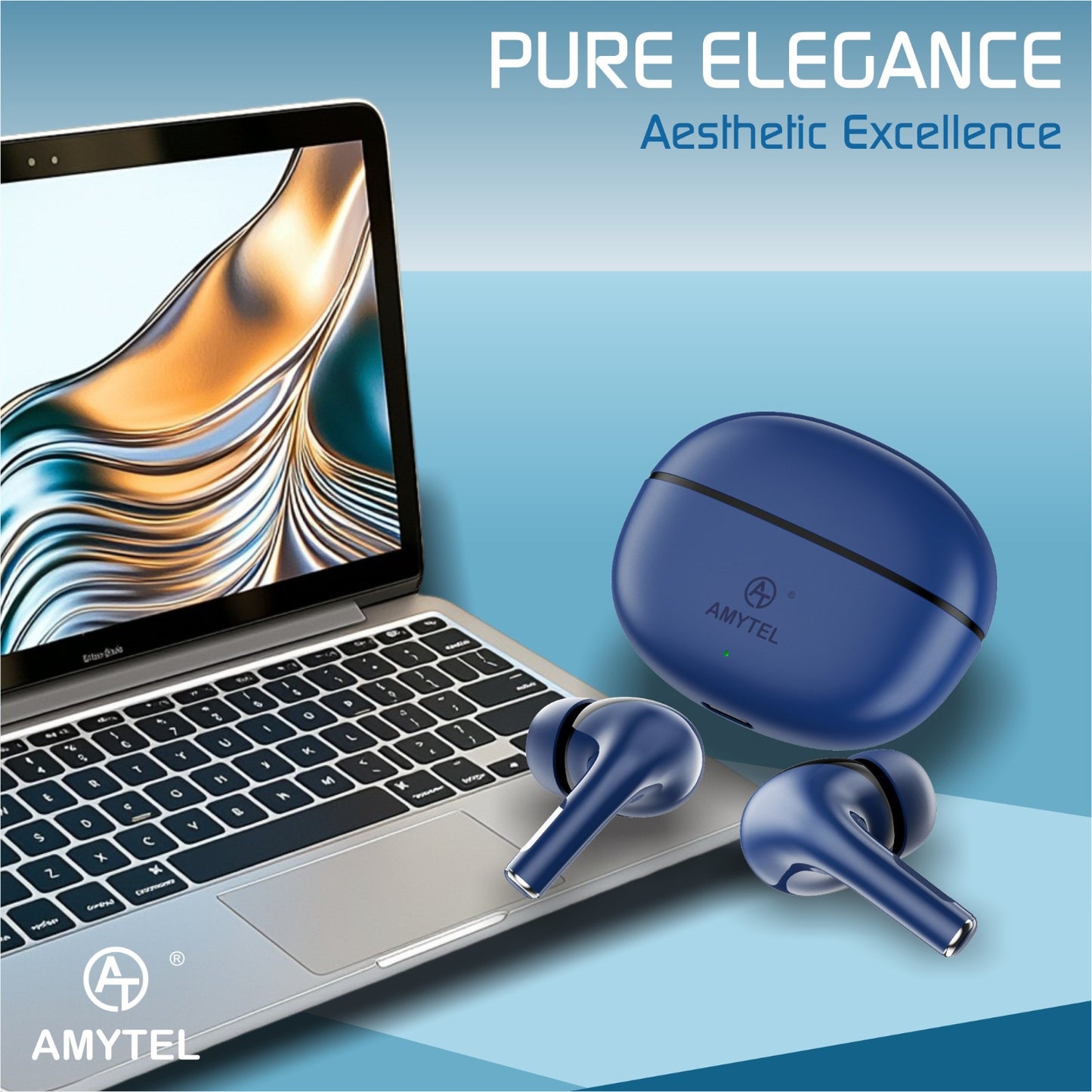 Amytel TWS Blutooth Earbuds with Ipx 4 Water resistance with long Battery Life