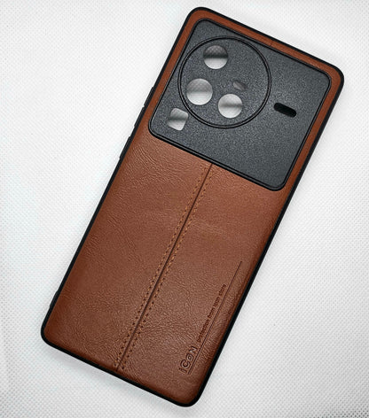 Vivo X80 Pro Luxurious Leather  Mobile Back Cover