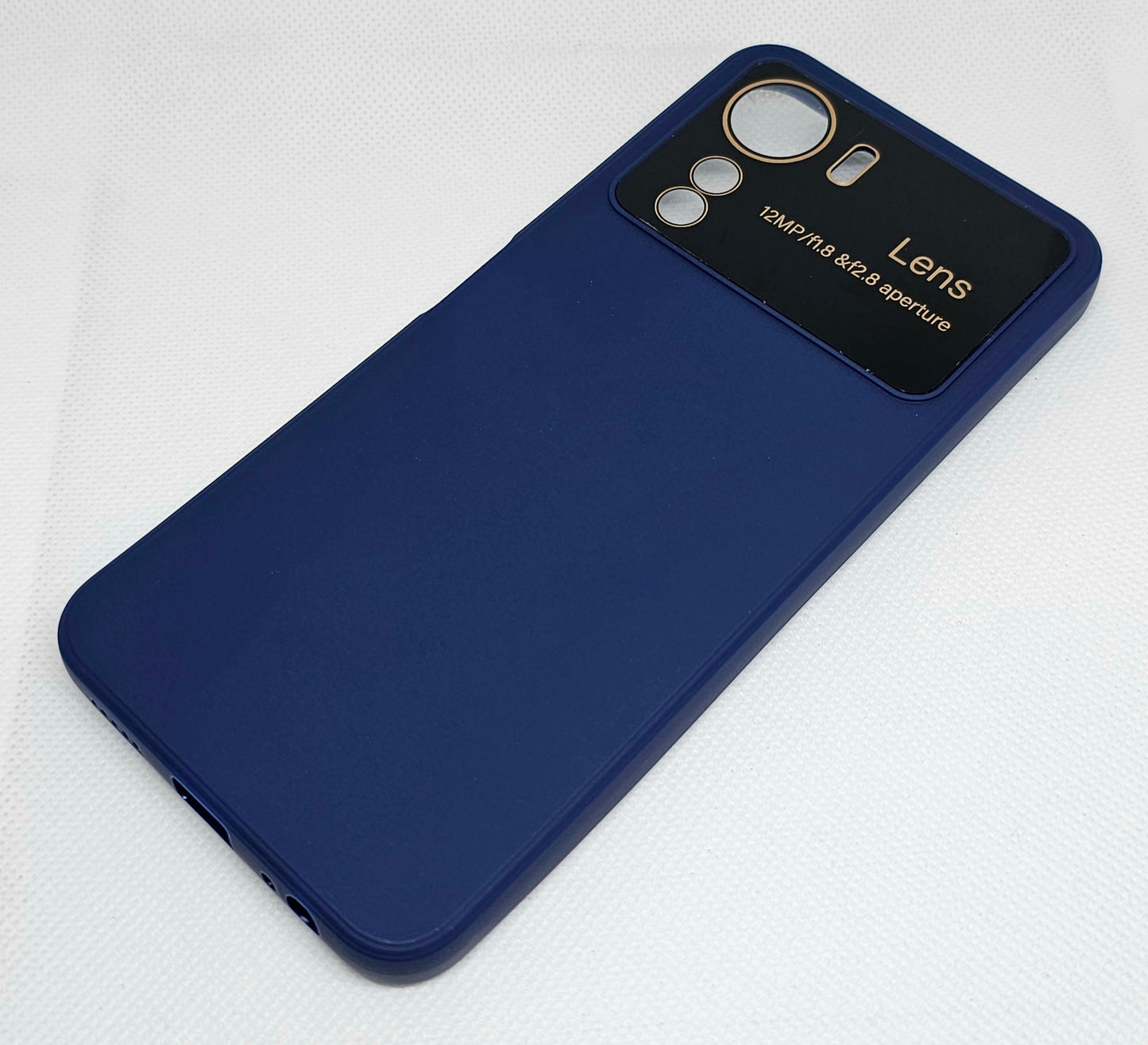 Vivo Y16 Silicone Back Cover with Protective Lens