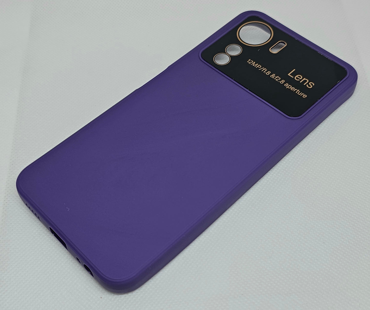 Vivo Y16 Silicone Back Cover with Protective Lens