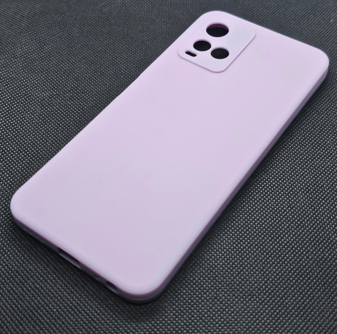 Vivo Y21-Y33S Back Cover (Silicone + Inner Side Cloth) Soft