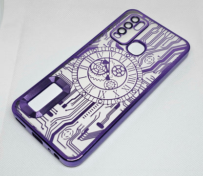 Vivo Y30/Y50  Back Cover with CD Watch Machine Design soft