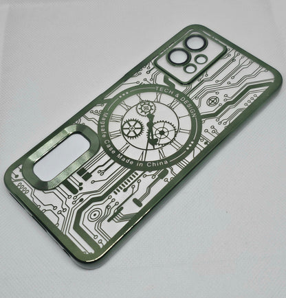 Oppo F21 Pro (4G) Back Cover with CD Watch Machine Design soft