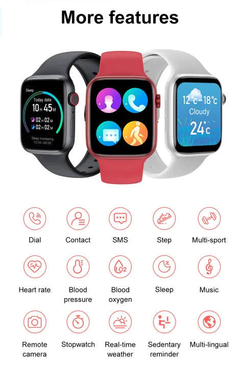 Laxasfit i9 pro max Luxury smart watch with Large Display , Bluetooth calling , sports mode , Heart rate monitor Mode