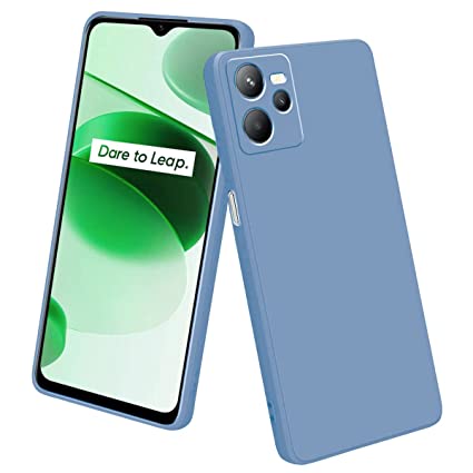 Realme C35 Back Cover (Silicone + Cloth) Soft