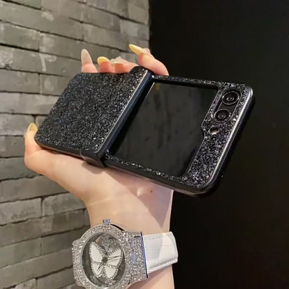 Samsung Z Flip Glitter texture Case (Exclusive)