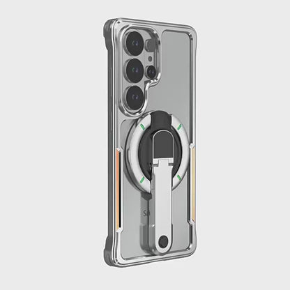 Apple Iphone & Samsung ultra rotating stand with film, metal frame, magnetic stand, protective case (Exclusive)
