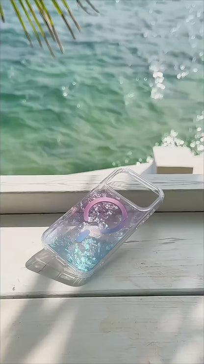 Apple Iphone Dreamy Seashell pattern magnetic phone Case (Exclusive)