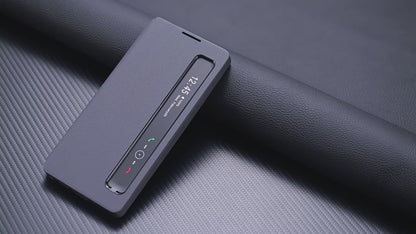 Samsung Fold and Ultra series Leather Flip Smart App Side case (Exclusive)