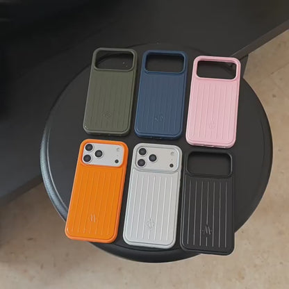 Apple Iphone Aluminum Alloy Suitcase-Style Anti-Fingerprint Magnetic Phone Case (Exclusive)