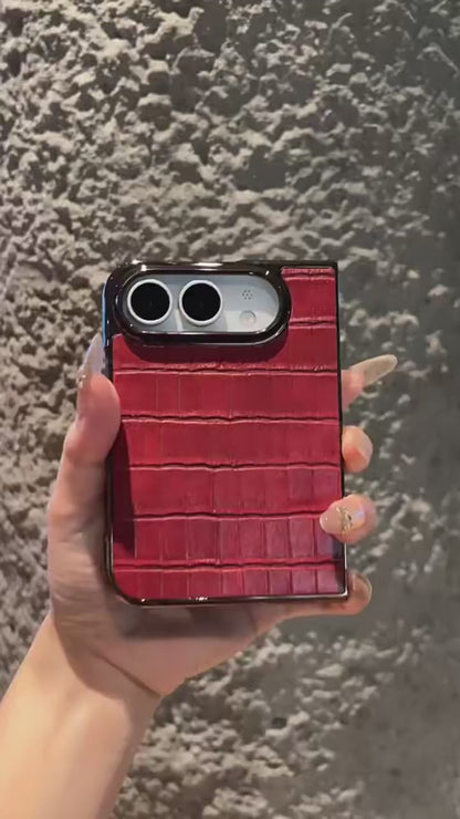 Apple Iphone Ultra Fold series Crocodile Pattern Foldable Phone Case (Exclusive)