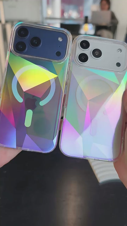 Apple Iphone Geometric Triangle Color-Plated Phone Case (Exclusive)