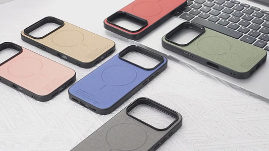 Apple Iphone series Pure Color Cloth Pattern Magnetic Air All-Inclusive Protective Case (Exclusive)