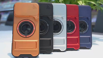 Apple iPhone Ultra Fold Shunjia sliding window Ultra stand, magnetic anti-drop phone case (Exclusive)