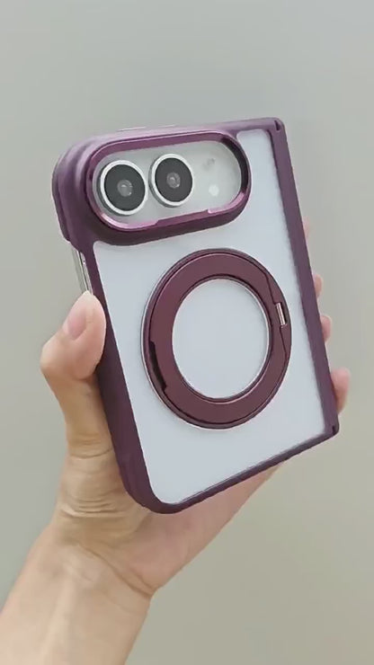 Apple Iphone Ultra series Magnetic Dopamine Rotating Stand Case (Exclusive)