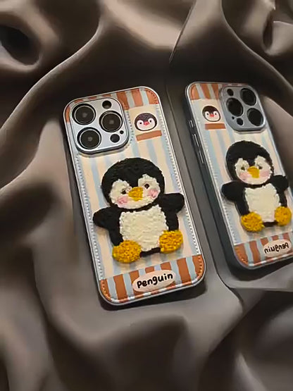 Apple Iphone series Striped Penguin Suitable Case (Exclusive)