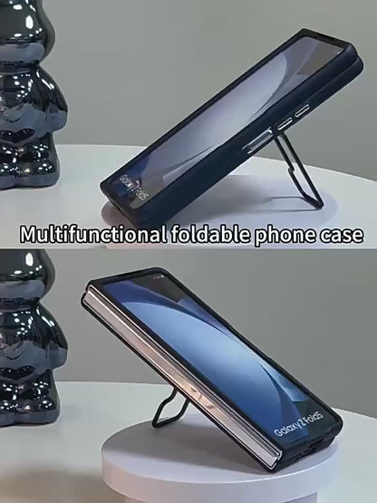 Samsung Fold series lens bracket spring pen slot case film integrated protective case (Exclusive)