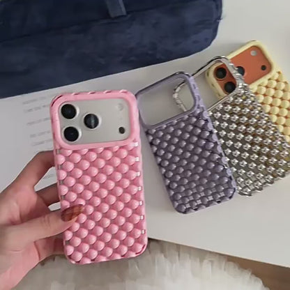 Apple Iphone Solid Color Pearl Creative Mobile Phone Case (Exclusive)