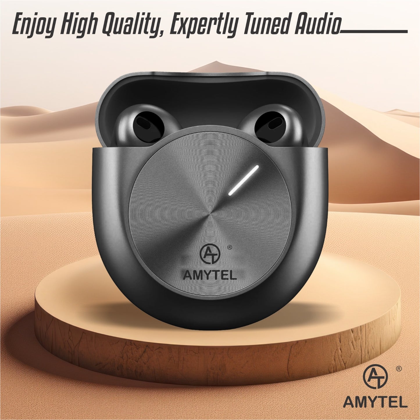 Amytel Earbuds TWS  Wireless Bluetooth with Bass and Touch Sensor (6 Month Warraty)