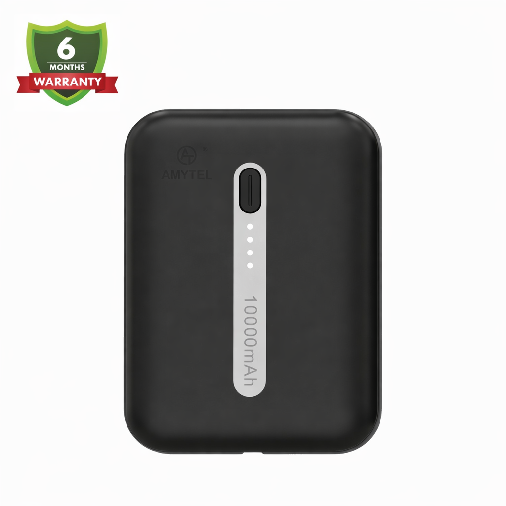 Amytel 10,000 Mah Power Bank with 18W Fast Charging ( 6 Month Warranty)