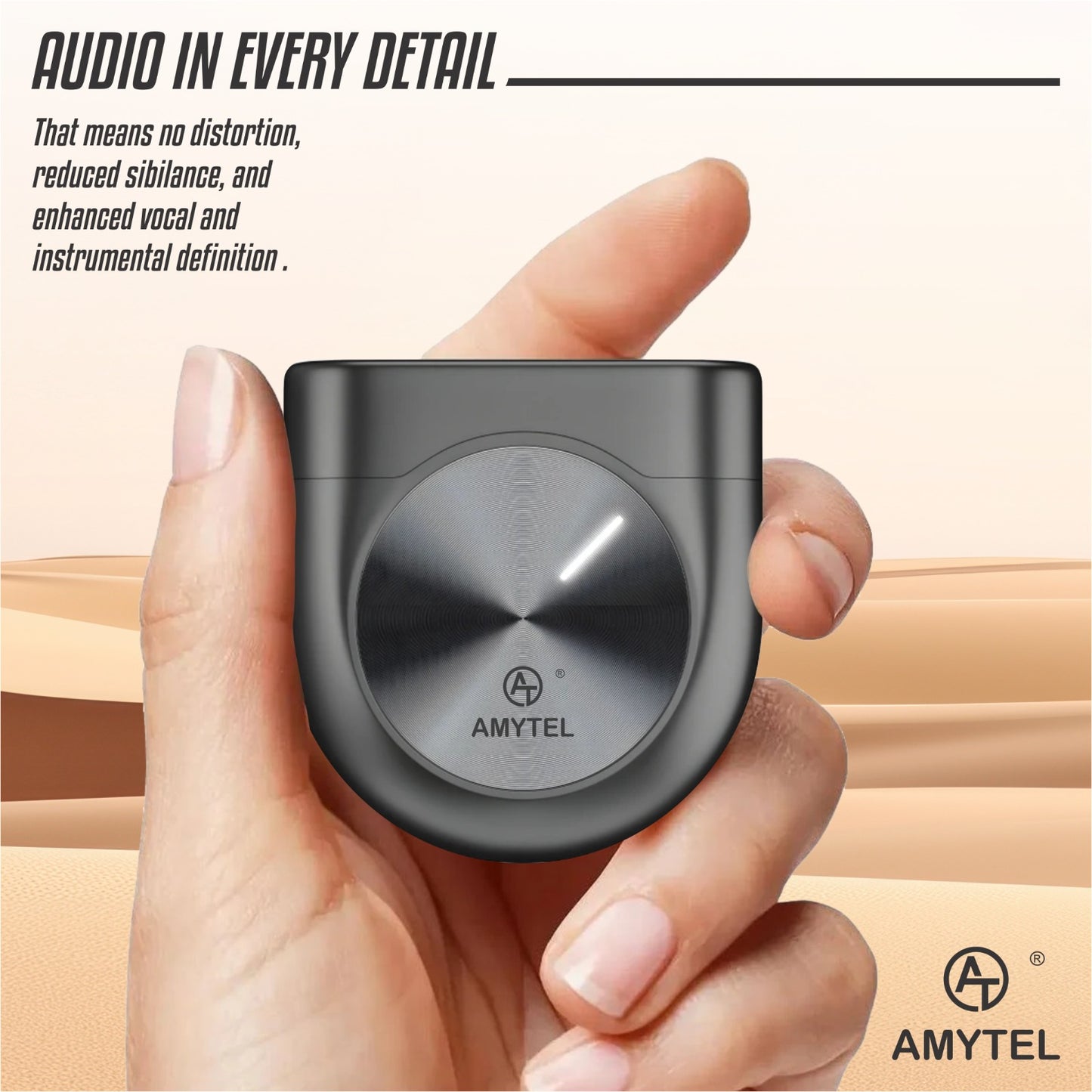 Amytel Earbuds TWS  Wireless Bluetooth with Bass and Touch Sensor (6 Month Warraty)