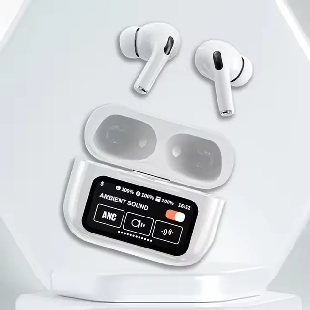 Air Earbuds smart wireless ANC/ENC with Touch Display Smart Features