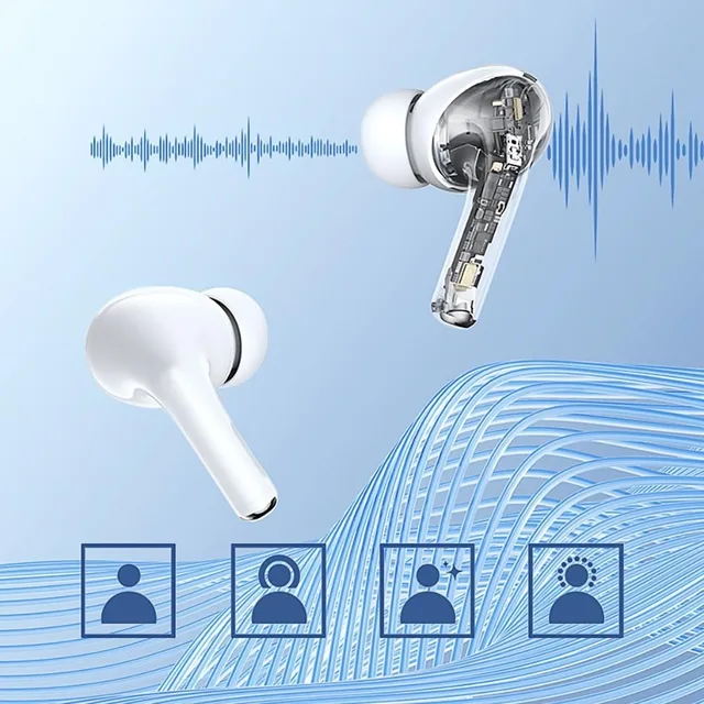 Air Earbuds smart wireless ANC/ENC with Touch Display Smart Features