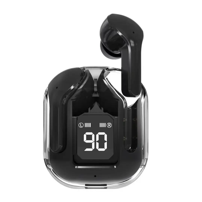 Wirless Earbuds with Transparent Crystal Clear case with Touch sensor water resistance