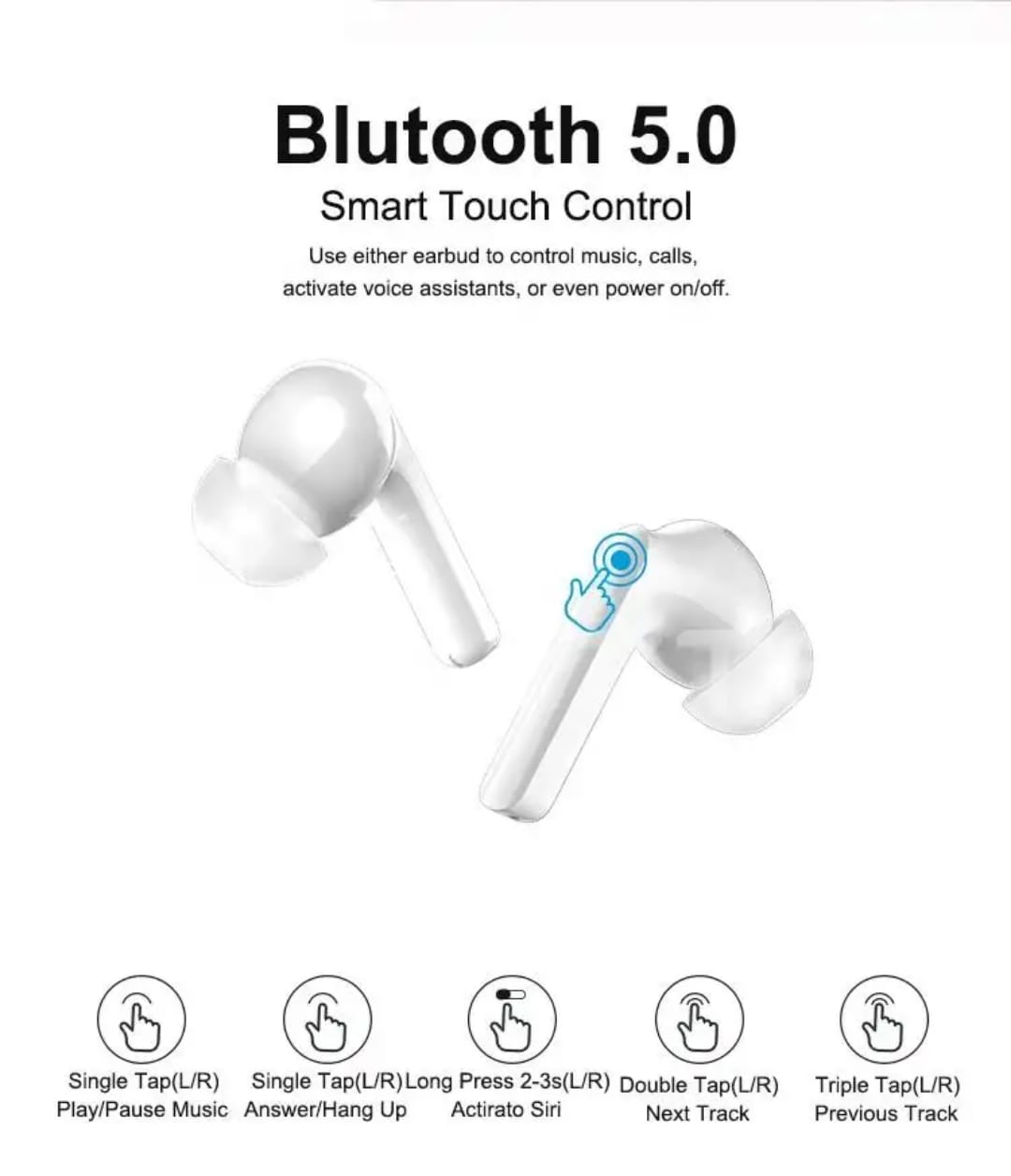 XNY - Air-pods Pro with wireless charging case with sensor Enable Bluetooth Headset ( White , True wireless)