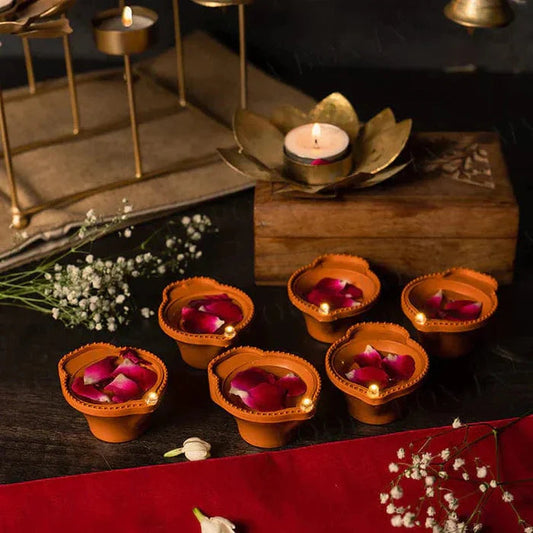 Diwali Led Light Diya with Water sensor(Pack of 6)