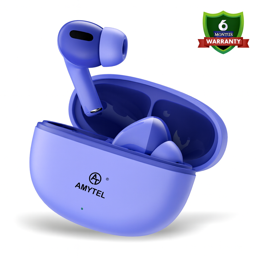 Amytel TWS Blutooth Earbuds with Ipx 4 Water resistance with long Battery Life