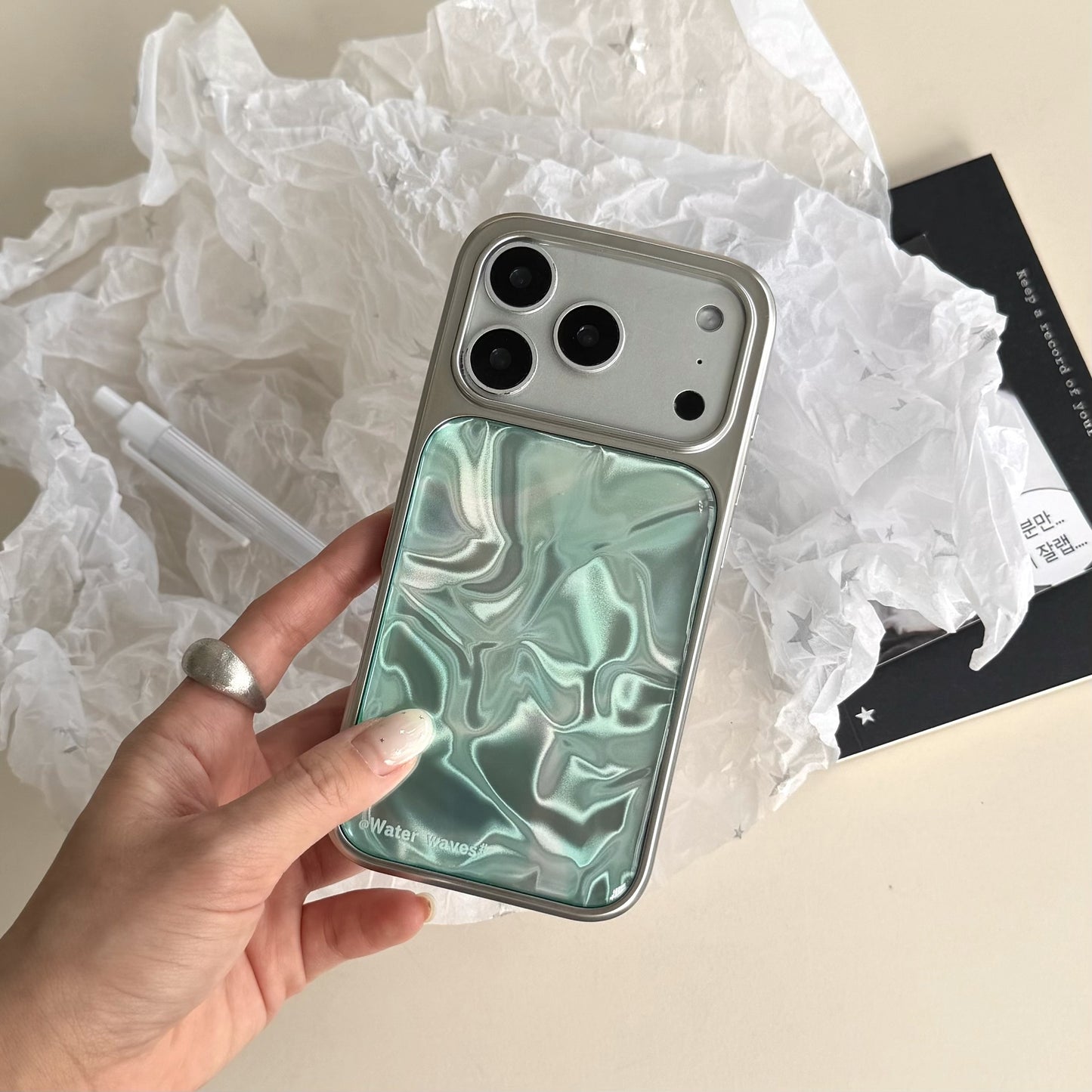 Apple Iphone Korean High-End Water Ripple Electroplating Case (Exclusive)