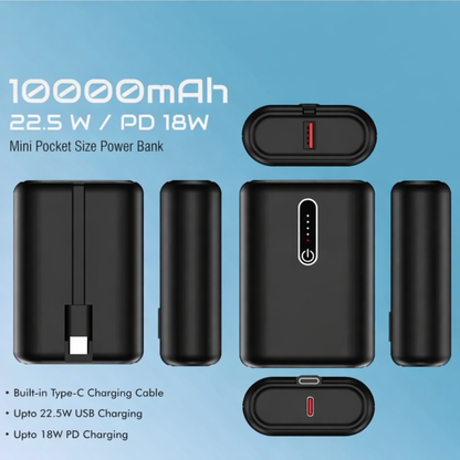 Amytel Compact 10,000 Mah 22.5watt fast charging Power Bank (Copy)