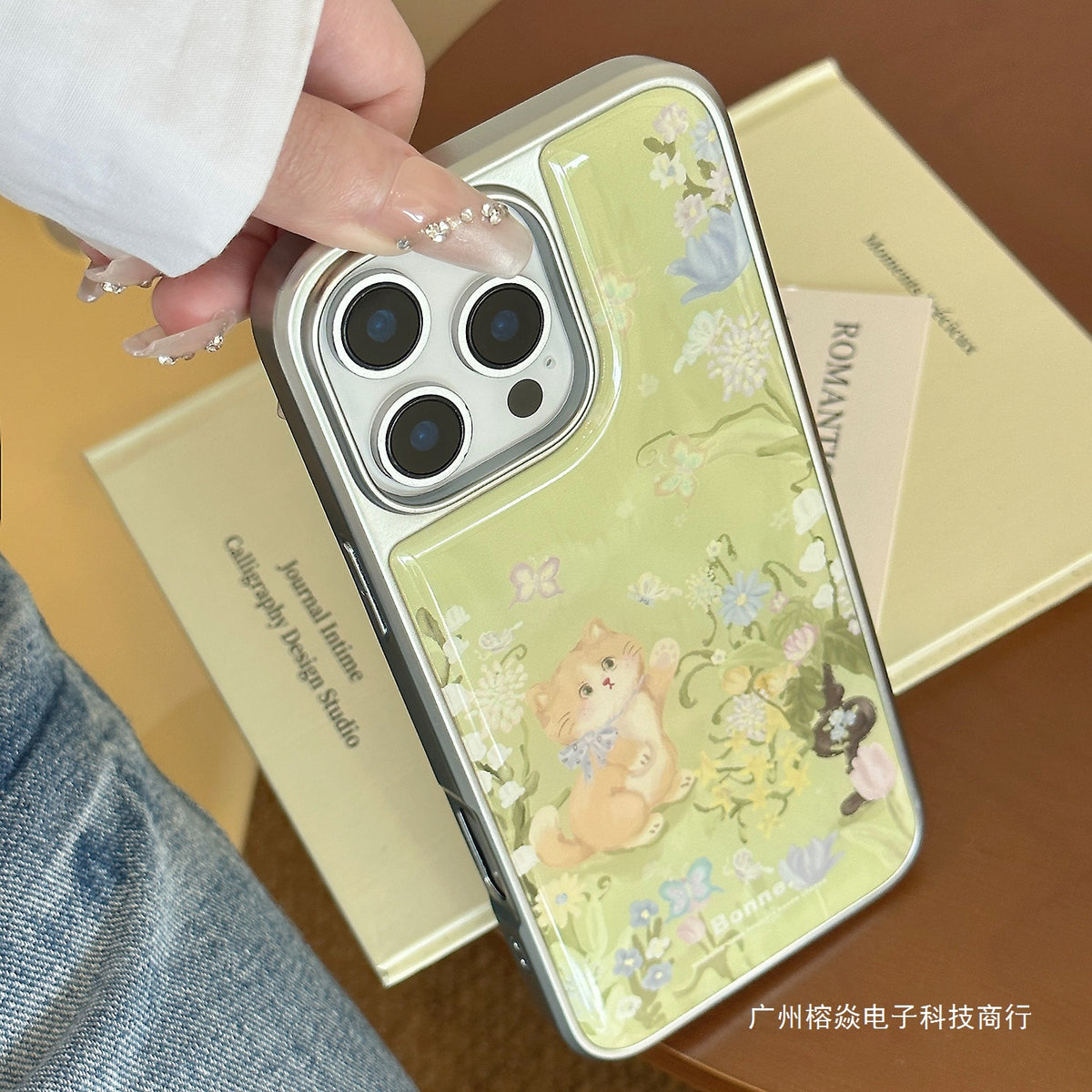 Apple iPhone Oil Painting design cat ( Exclusive)