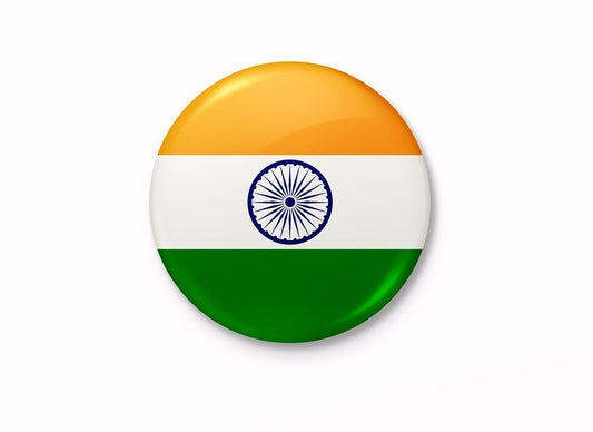 Tiranga India Flag Badges | National Flag Badges | India Republic Day Badges | Tricolor Badges | Pin Button Badges | Independence Day Batches ( Pack Of 6 )