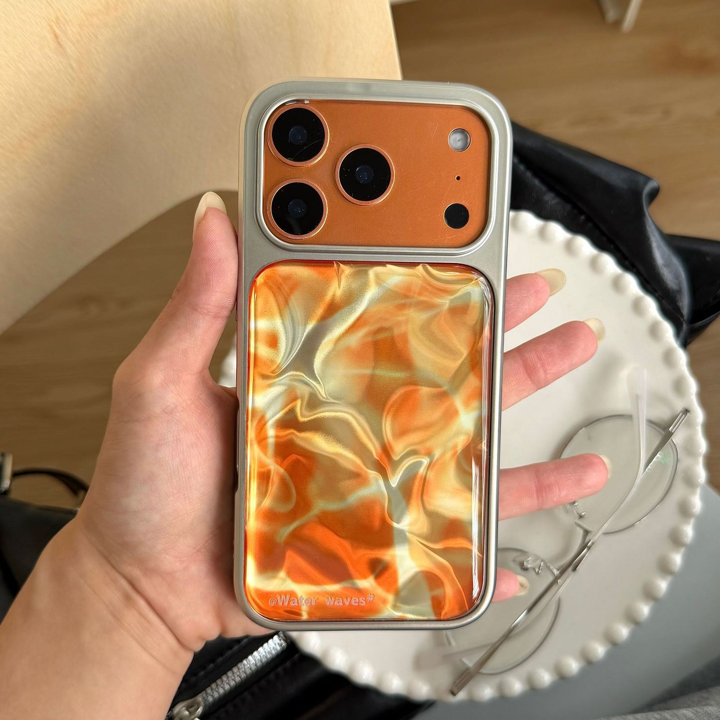 Apple Iphone Korean High-End Water Ripple Electroplating Case (Exclusive)
