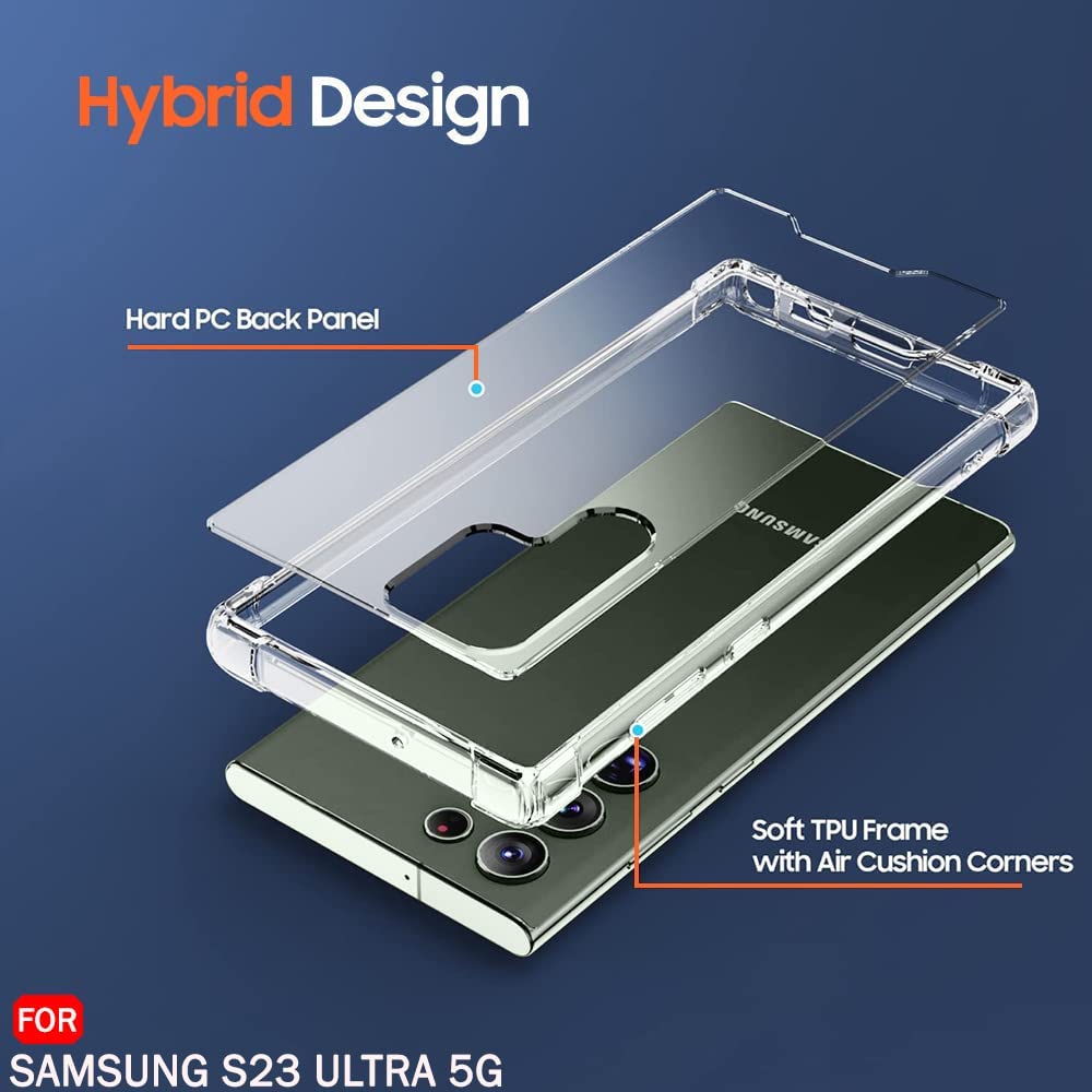 Samsung  S23 Ultra 5G Acrylic Hard Back Cover