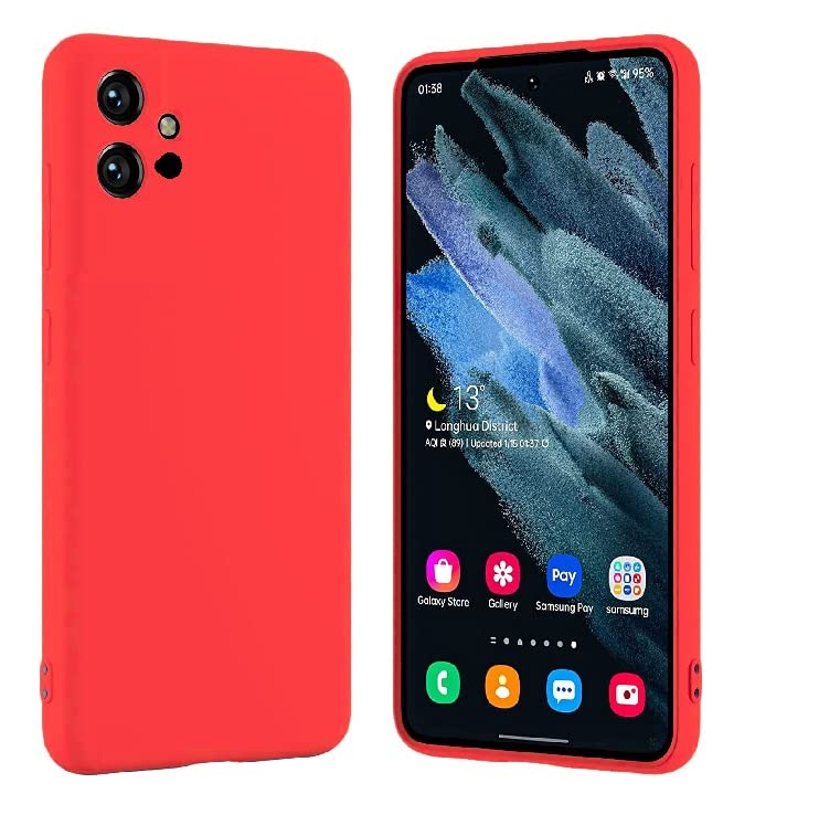 Vivo T1 5G / Y75 (5G) / Y55(5G) / Iqoo Z6 (5G)  Mobile Back Cover (Silicone + Inner Side Cloth)