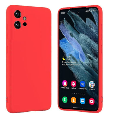 Vivo T1 5G / Y75 (5G) / Y55(5G) / Iqoo Z6 (5G)  Mobile Back Cover (Silicone + Inner Side Cloth)
