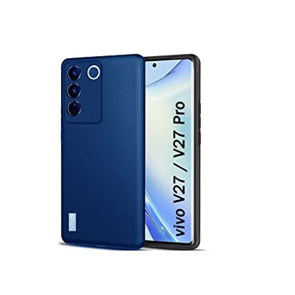 Vivo V27 Pro Silicone Back cover with Cloth Soft
