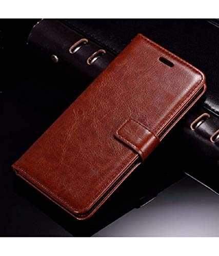 Vivo Y71 Leather Flip Cover (Cards Holder and Money Pocket Inbuilt Stand and Shockproof TPU Inside Magnetic Closure Wallet Back Cover Case) Leather