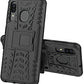 Samsung Galaxy A20 / A30 / A50 Shockproof Hybrid Kickstand Back Cover Defender Cover  - Black
