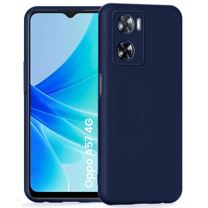 Oppo A57 4G (2022) Back Cover (Silicone + Inner Side Cloth) soft