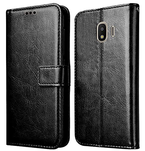 Samsung Galaxy J2 2018/ J2 pro Cover Leather Flip Black